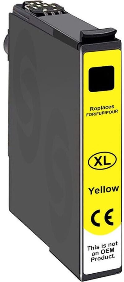 T1284 Geel - Huismerk inktcartridge compatible met Epson Stylus Office BX 305 F / Epson Stylus Office BX 305 FW / Epson Stylus Office BX 305 FW Plus / Epson Stylus S 22 / Epson Stylus SX 125 / Epson Stylus SX 130 / Epson Stylus SX 230