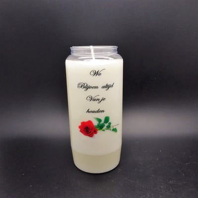 Noveenkaars Spreuk 013 - 6 dagen brander (5 stuks)
