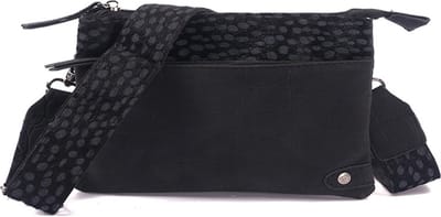 Zwart schoudertasje crossbody New Napoli