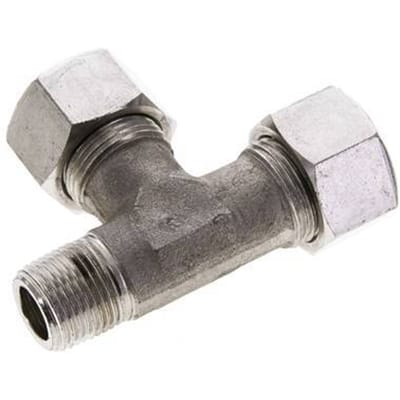 15L & M18x1.5 (con) RVS L-vorm Snijringkoppeling Buitendraad 315bar ISO 8434-1
