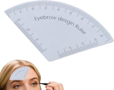 Wenkbrauwliniaal - Make-up sjabloon - Snel Wenkbrauwen Vormen - Ergonomische Randen - 5 cm - Transparant