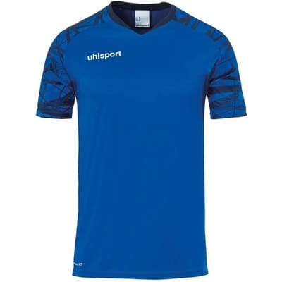 Uhlsport Goal 25 Shirt Korte Mouw Kinderen - Royal / Marine | Maat: 116