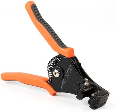 Kabel Stripper - Draadstripper Tang - Zonne-kabels Strippen - Precisie Bladontwerp - 18 cm - Oranje Grijs