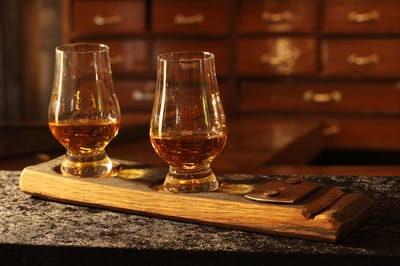 BA Limited Edition Proefplank `Whisky' met 2 glazen / Whiskyliefhebber / Vaderdag / Whisky Gift / Cadeau Idee