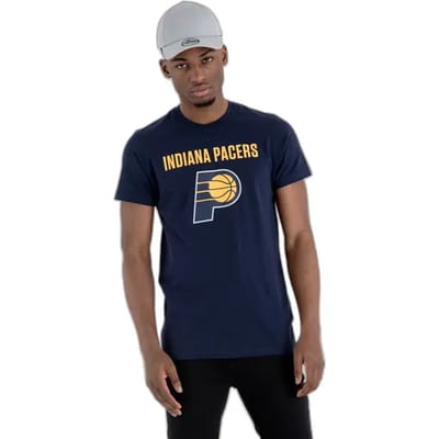New Era Nba Regular Indiana Pacers T-shirt Met Korte Mouwen Blauw M Man