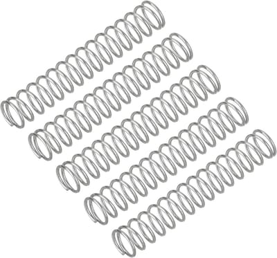 Drukveren 5 stuks 0,8 x 8 x 50 mm - Roestvrij Stalen Compressieveren voor Diverse Toepassingen
