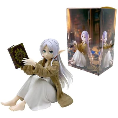 Figurine Anime Mignonne TAITO de Bureau Frieren L'Aventure Ultime Figurine Jouets Modèle de Collection en PVC Frieren Poupées d'Action Lecture