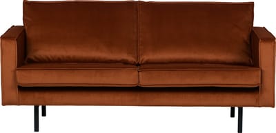 WOOOD Rodeo 2,5-Zitsbank - Velvet - Roest - 85x190x86