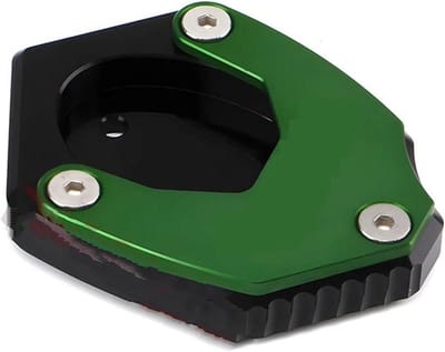 Motorfiets Voetvergroter - Zijstandaard Extension - Parkeren Motor - CNC Aluminium - 1x1x1 cm - Groen