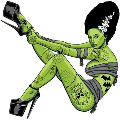 Stickers Lethal Threat Bride Of Frankenstien