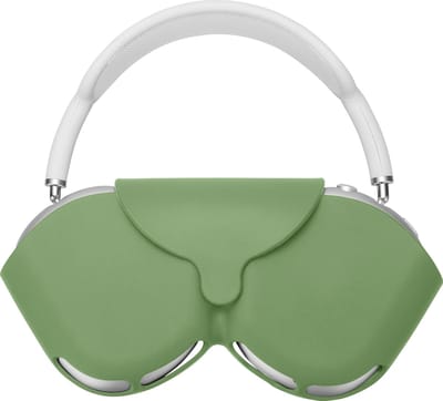 kwmobile cover voor over-ear koptelefoon - geschikt voor Apple AirPods Max / AirPods Max 2 - Van flexibel silicone - In pastelgroen