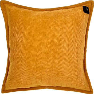 Draadloos Warmtekussen – Chenille stof – Oker Geel – Inclusief 10.000mAh Powerbank – Infrarood Kussen heeft ook een geïntegreerde 2,5m Kabel voor direct gebruik in Stopcontact & USB poort