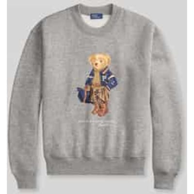 Regular fit sweatshirt van katoenmix met polo bear