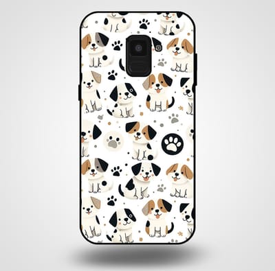 Smartphonica Telefoonhoesje voor Samsung Galaxy A8 2018 met honden opdruk - TPU backcover case honden design geschikt voor Samsung Galaxy A8 2018