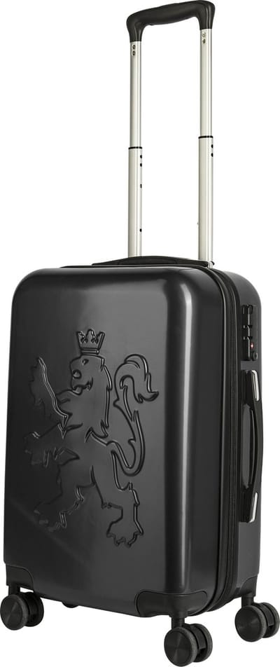 O. leo - Handbagage koffer met TSA cijferslot - 54x34x20 cm - 35 liter - Zwart - Trolley reiskoffer met wielen