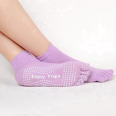 Scoby - Yogasokken - Sportsokken - Yoga - Antislip - Sokken - Yogasok - Teensokken - Pilates Socks - 36-40 - Lila