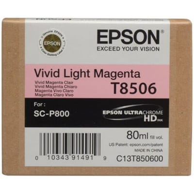Epson T8506 - vivid light magenta - original - ink cartridge