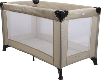 MamaLoes - Campingbedje Baby met Opbergtas - Beige - Soof