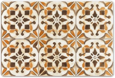 Placemats 45x30 cm - Placemat kunststof - 1 stuk - Vintage - Spaans - Decoratie - Keramiek - Borden onderleggers - Decoratie voor op tafel - Keuken tafeldecoratie accessoires - Vinyl onderlegger - Tafelversiering