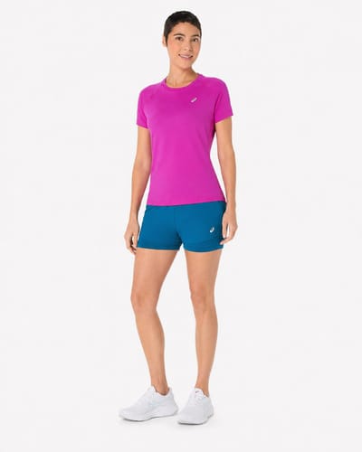 ASICS Sport Run - Top - Maat XS - Paars - Hardloopshirt - Hardlopen - Dames Top voor Vrouwen