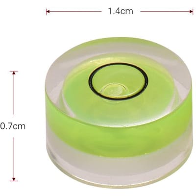Mini Niveau à Bulle de Précision Niveau d'Esprit pour Tête de Lecture de Platine Vinyle Cellule, Lot de 4 pièces beige