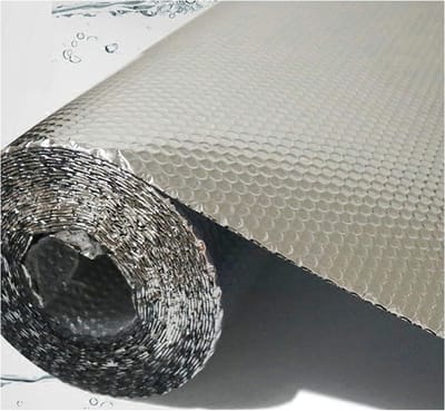 Radiatorfolie Isolatie - Warmtefolie Reflecterend - Energie Besparen - Dubbellaags Bellenkern - 5 mm dik - Zilver