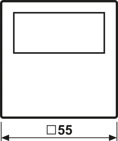 JUNG A/AS500 timer standaard met display - zwart (A 1750 D SW)