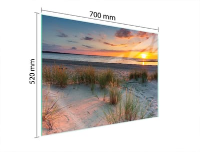 TMK ArtDeko Serie - Kookplaat Achterwand - 70x52 cm - Glas - Veilig