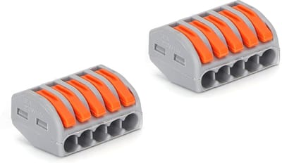 PCT-215 lasklem 2 stuks - 5-voudige verbindingsklem 0.08-2.5mm² | IP20 hersluitbaar