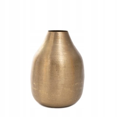 HOMLA - Vase - GIRONA - 15x15x21 cm - metaal goud