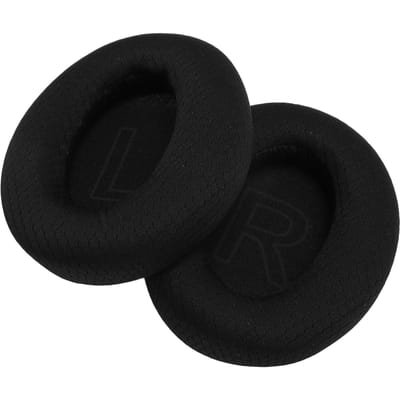 1 Paar Headset Oorkussens Ademend Mesh Stof Comfortabele Memory Foam Oorkussens Vervanging voor black