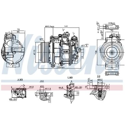 Airco-compressor NISSENS 890749