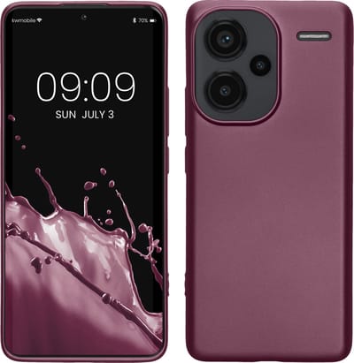 kwmobile telefoonhoesje geschikt voor Xiaomi Redmi Note 13 Pro+ 5G / Redmi Note 13 Pro Plus 5G - Hoesje voor smartphone - Back cover in metallic lila