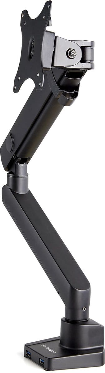 StarTech.com Desk Mount Monitor Arm with 2x USB 3.0 ports - Slim Full Motion Single Monitor VESA Mount up to 34" Display - C-Clamp/Grommet - desk mount (Slim Full-motion)