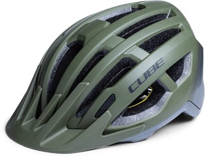 CUBE Fietshelm Offpath - Mountainbikehelm - 15 Ventilatiegaten - SNAP 360 fit-systeem - Verstelbaar - 57-62 cm - L - Groen