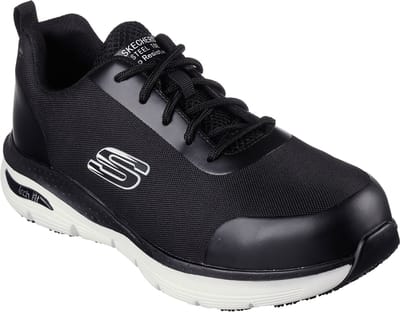 Skechers heren veiligheidssneakers SRRINGSTAP ARCH FIT 200086EC BKW zwart/wit