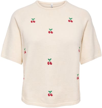ONLY - ONLKATIA SS O-NECK DETAIL EX KNT - Meisjes - Gebreide truien