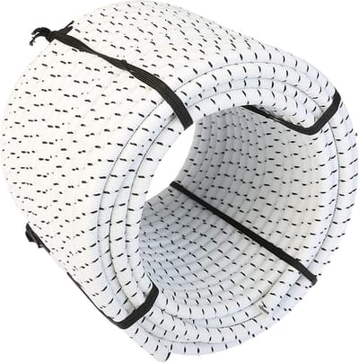 Elastisch Koord - Bungee Touw Spanslang - Vastzetten van Spullen - Scheur en Slijtvast - 50 meter - Wit