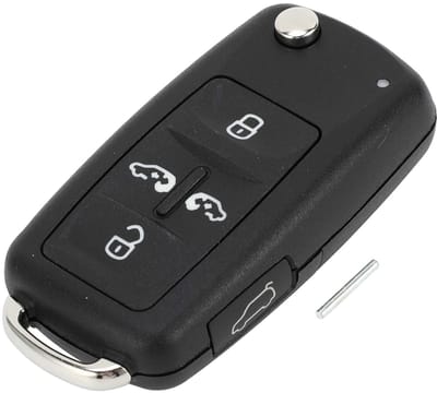 Dailygoods - Sleutelbehuizing voor Keyless Entry met 5 Knoppen voor Vervanging