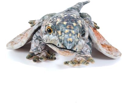 Pia Soft Toys Knuffeldier Leguaan - zachte pluche stof - schutkleuren - kwaliteit knuffels - 65 cm - reptielen