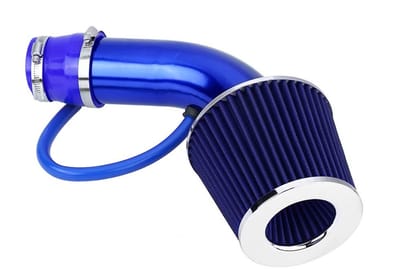 Dailygoods - Inductieslang - 3 inch inductieslangset - optimale luchtstroom - blauw - hoogwaardige aluminium - geschikt voor de meeste auto's - 76 mm