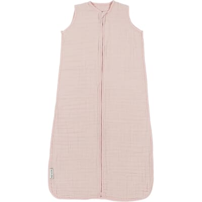 Meyco Baby Uni baby zomerslaapzak - pre-washed hydrofiel - soft pink - 60cm - 0.5 TOG