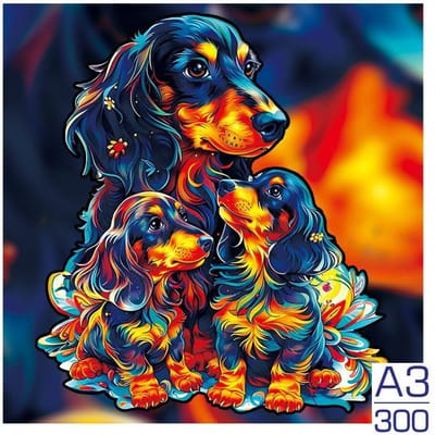 300 stuks Puzzel Kleur Kat Fijne Onregelmatige Vorm Puzzels Dankbaarheid Volwassenen Stressvermindering Familie Interactief Speelgoed Cadeau W13950WW-