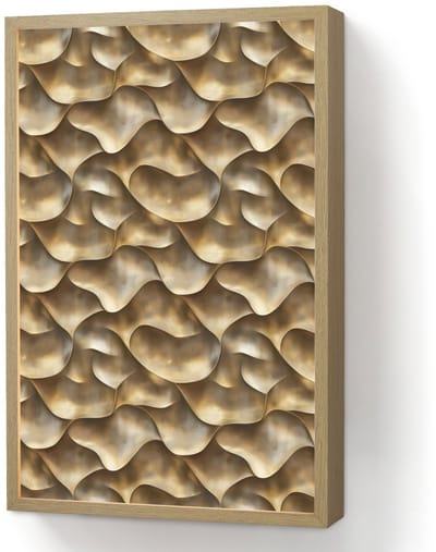 Wandlamp 40x60 cm - Oplaadbaar - Abstract - Antiek - Goud - Wandlampen binnen woonkamer - Slaapkamer lamp - Decoratieve nachtlamp - Vloerlamp draadloos