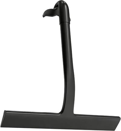 Raamwisser - Badkamer wisser - Streeploos schoonmaken - Scheurbestendig siliconen - Ergonomisch handvat - Zwart