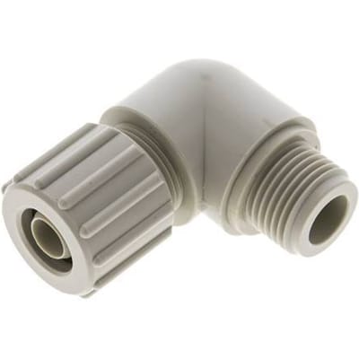 15x9mm & G1/2'' PP L-Vorm Knelfitting Buitendraad 10bar Kunststof en Polyamide