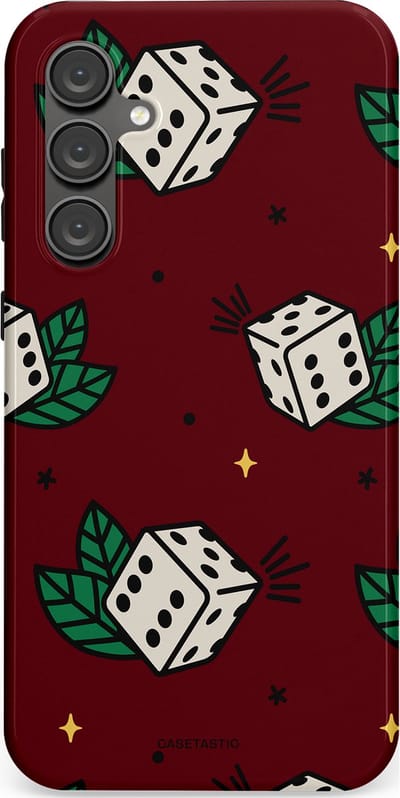 Casetastic Hoesje Geschikt voor Samsung S23 FE - Stijlvolle Beschermende Duo-layer Case - Casino zes