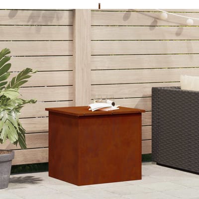 vidaXL - Tuinkussens - opbergdoos - Gegalvaniseerd - staal - 55 - x - 50,5 - x - 50 - cm