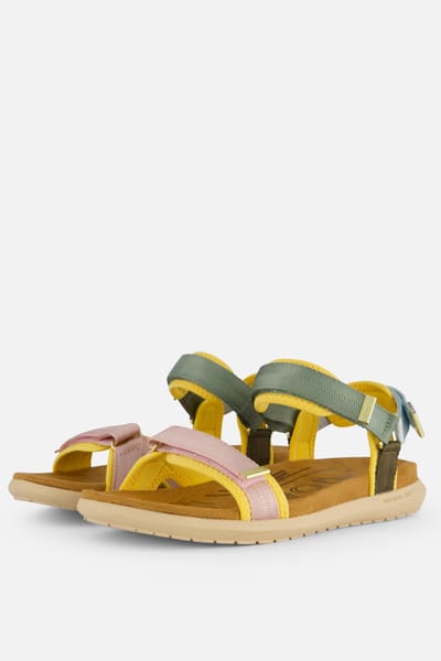 Woden Woden Line Lite Sandalen groen Textiel
