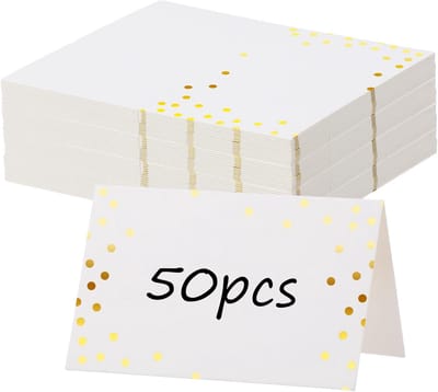 Tafelnummer en Naamkaartjes voor Bruiloften, Feesten en Evenementen - 50 Stuks voor Eten en Decoratie